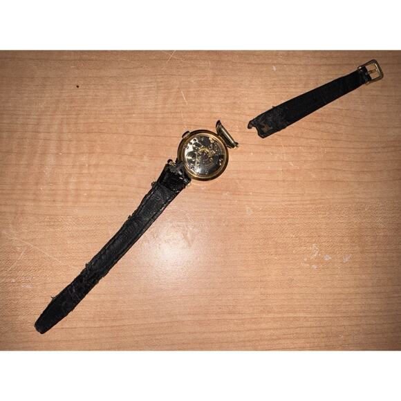 Vintage Ladies Ernest Borel Kaleidoscope Cocktail Swiss Watch Skeleton Back